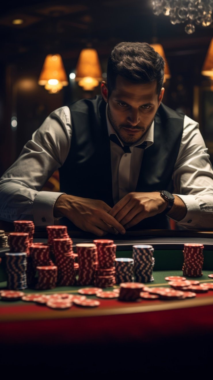 Antarmuka web telkom wd yang responsif di perangkat iOS menampilkan meja blackjack langsung
